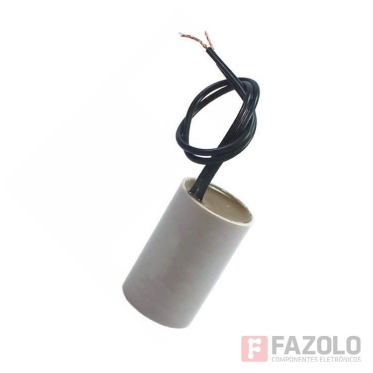 CAPACITOR PARTIDA 9 5UF X 250VAC C FIO Fazolo Componentes Eletrônicos