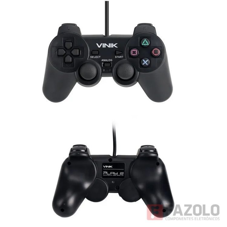 Controle Vinik Gamepad Modelo Play 1 com Fio para PC USB